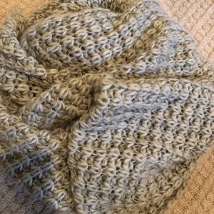 Chunky soft taupe circle scarf